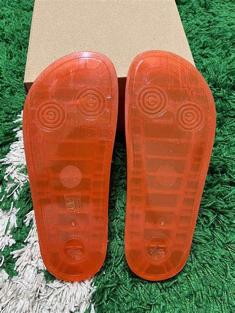 orange gucci slides men's|Gucci cutout slides.